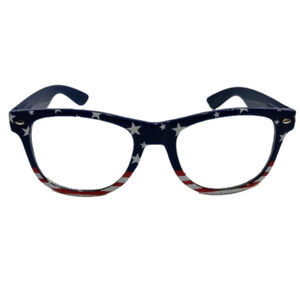 6016 | Blue American Flag Clear Lens Glasses